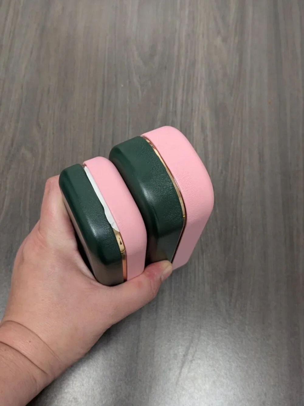 NEW SMALL/REGULAR Kate Spade Pink and Green Authentic Eyeglasses Sunglasses Case